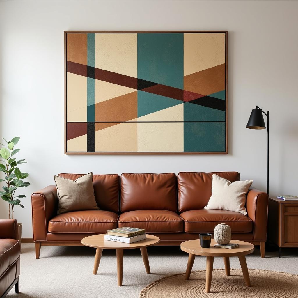 Mid-Century Modern Geometric Wall Art