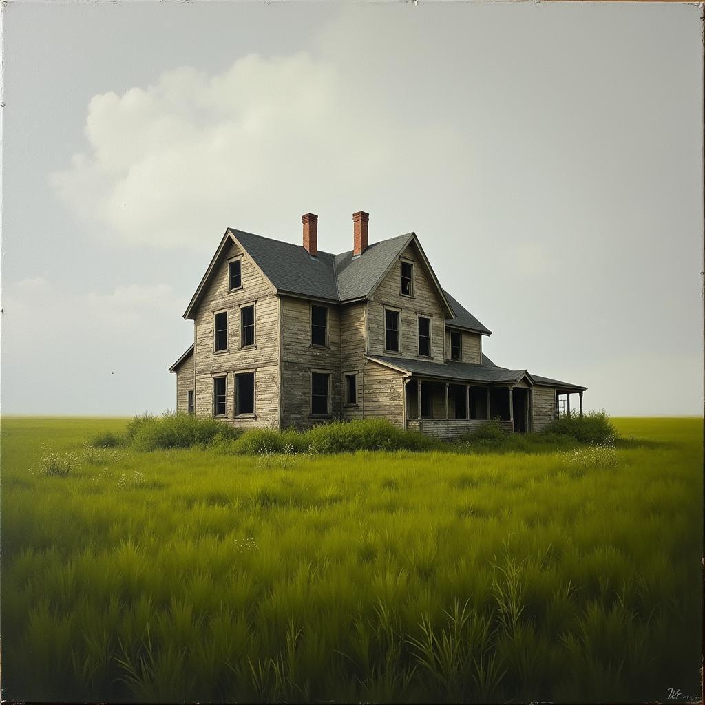 Abandoned Farmhouse Canvas Art