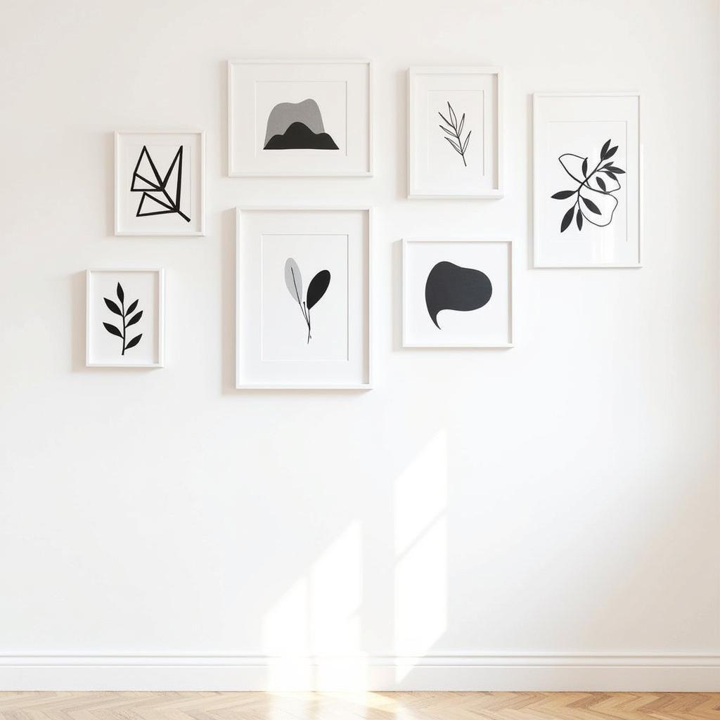 Minimal Art Prints in a Gallery Wall