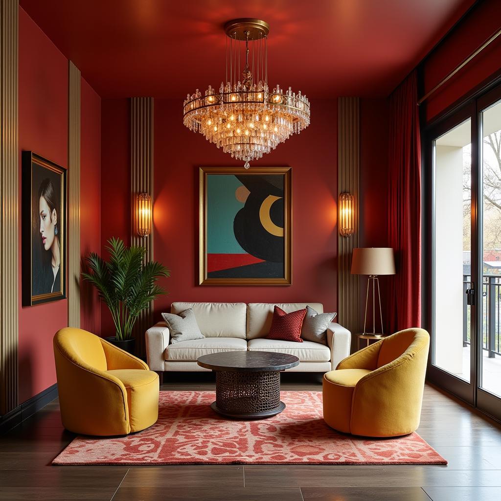 Modern Art Deco Inspired Interior