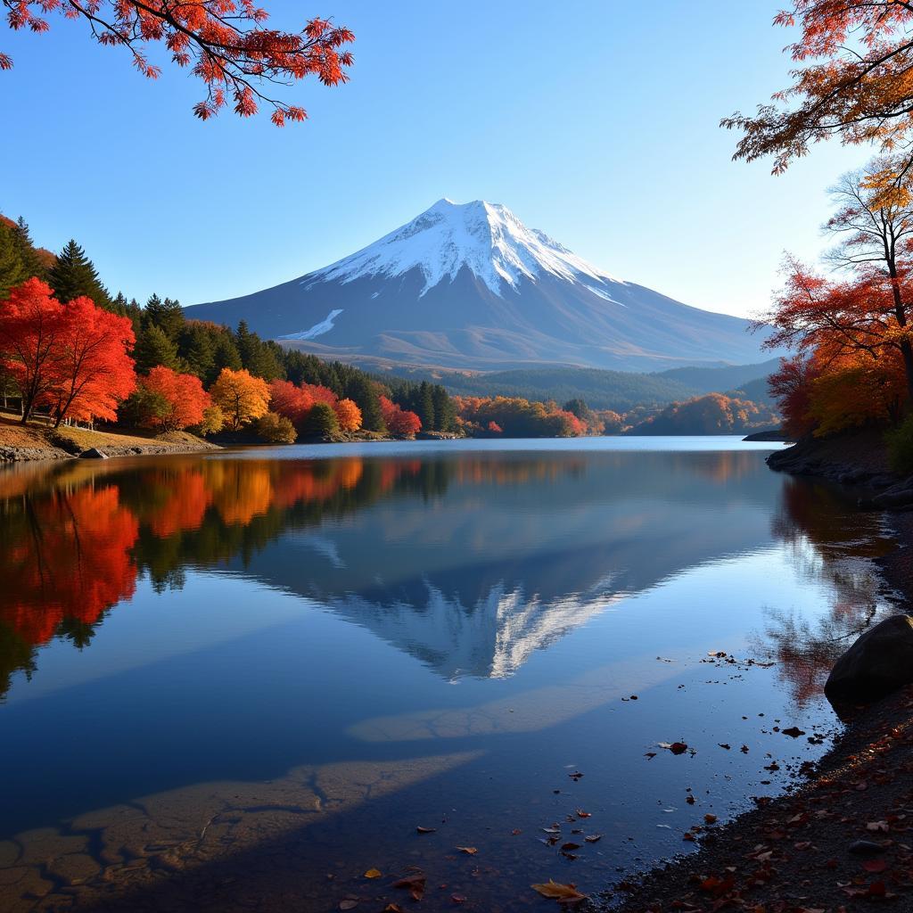 Modern Photography Wall Art of Mount Fuji