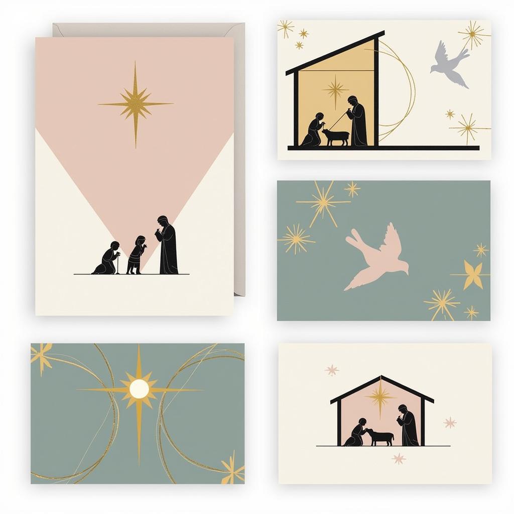 Modern Religious Christmas Card Art