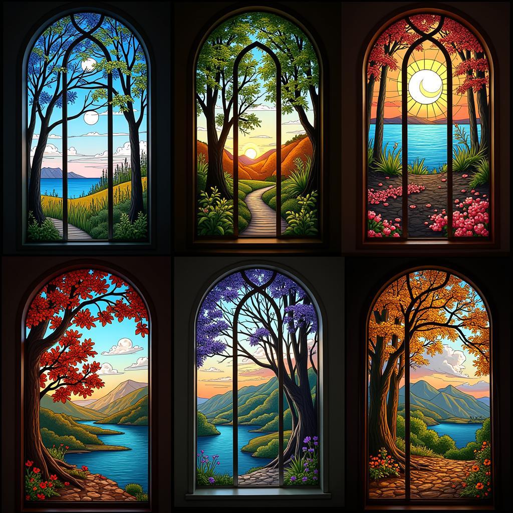 Contemporary Stained Glass Window Designs