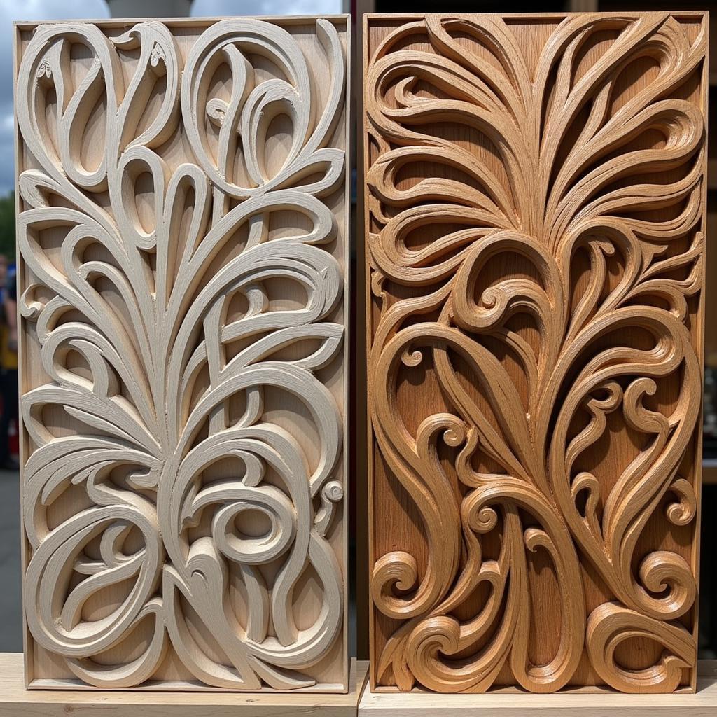 Modern Wood Carved Art: CNC vs. Traditional