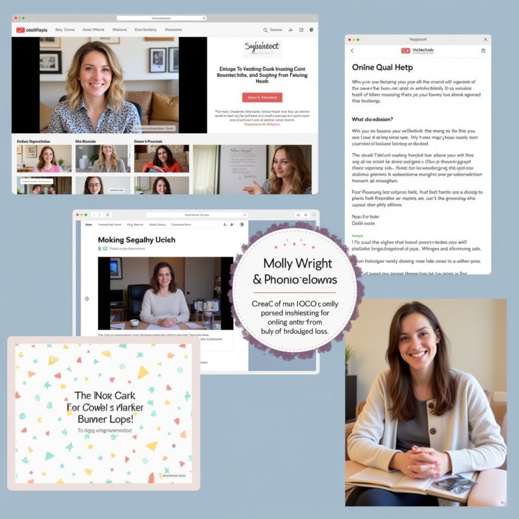 Molly Wright Online Tutorials and Workshops