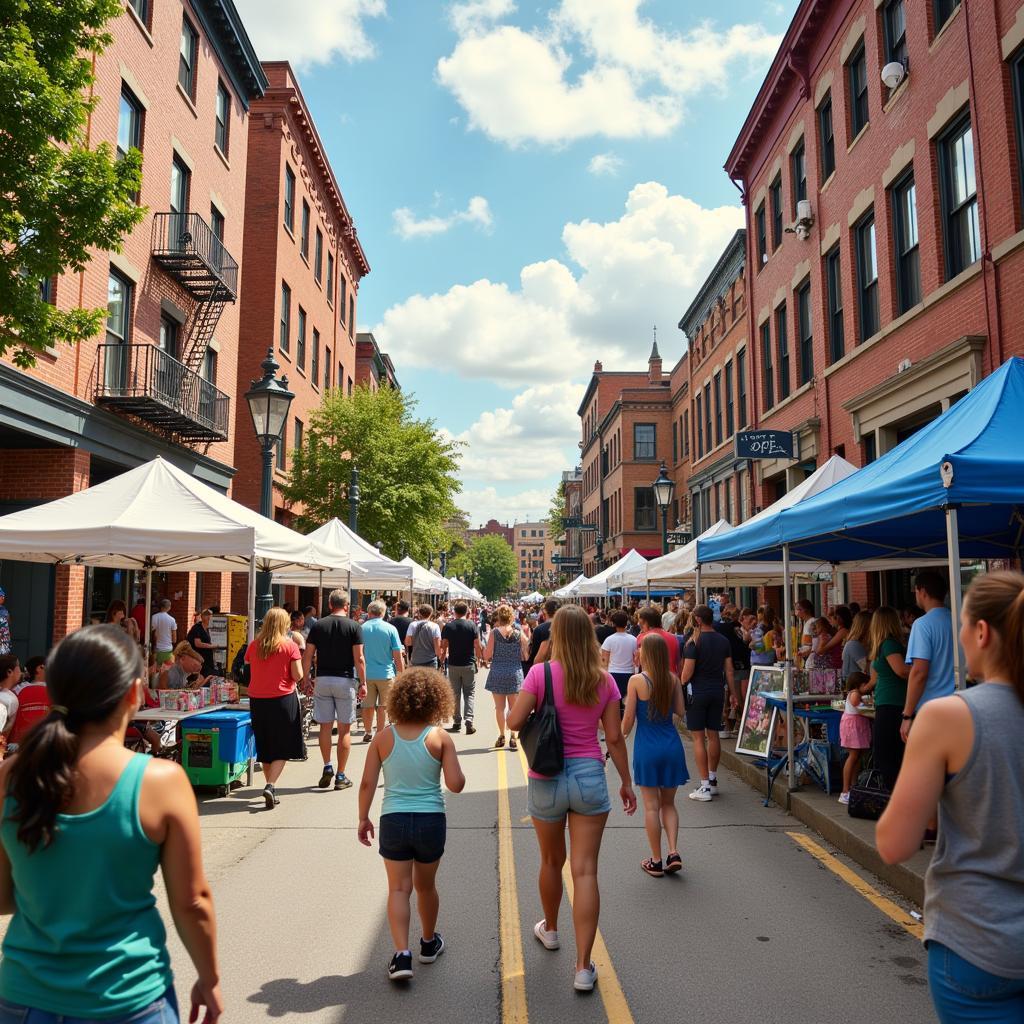 Community Gathering at Morgantown Arts Walk