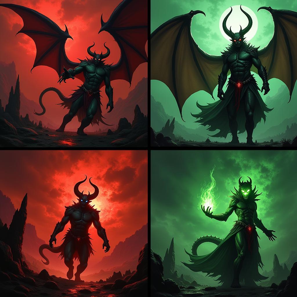 The Psychology of Color in MTG Demon Art