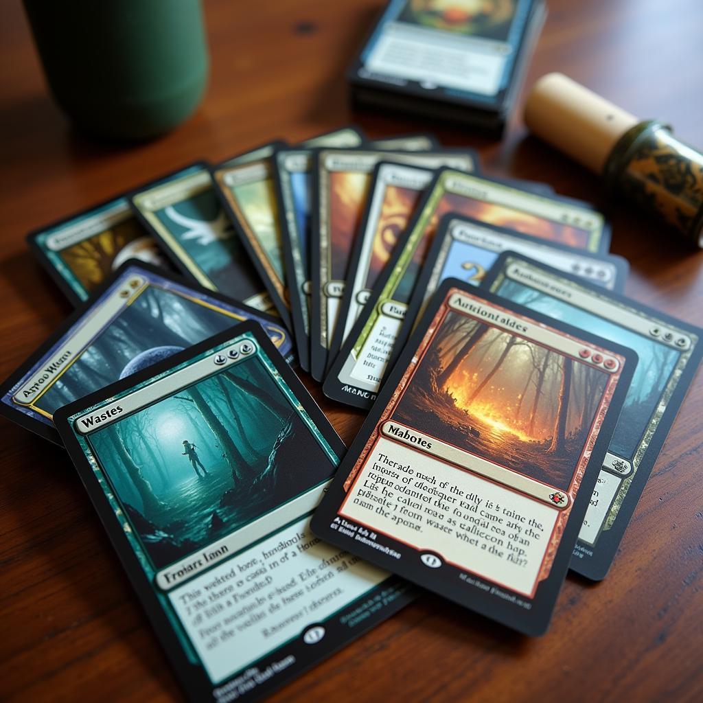 Example of Full Art Wastes in a Magic: The Gathering Deck