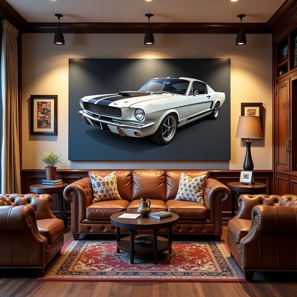 Mustang Car Wall Art Canvas Print