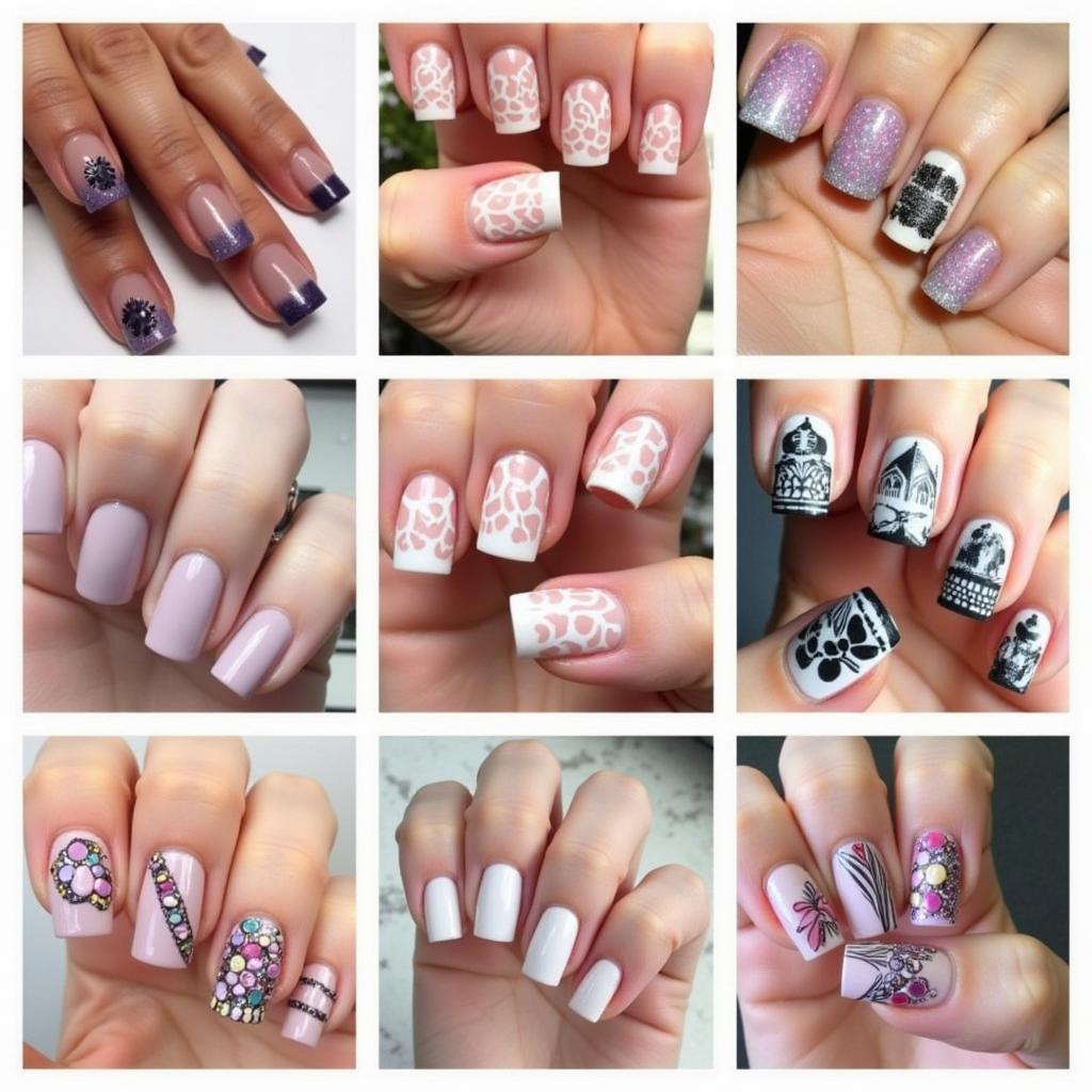 Various Gel Nail Art Designs