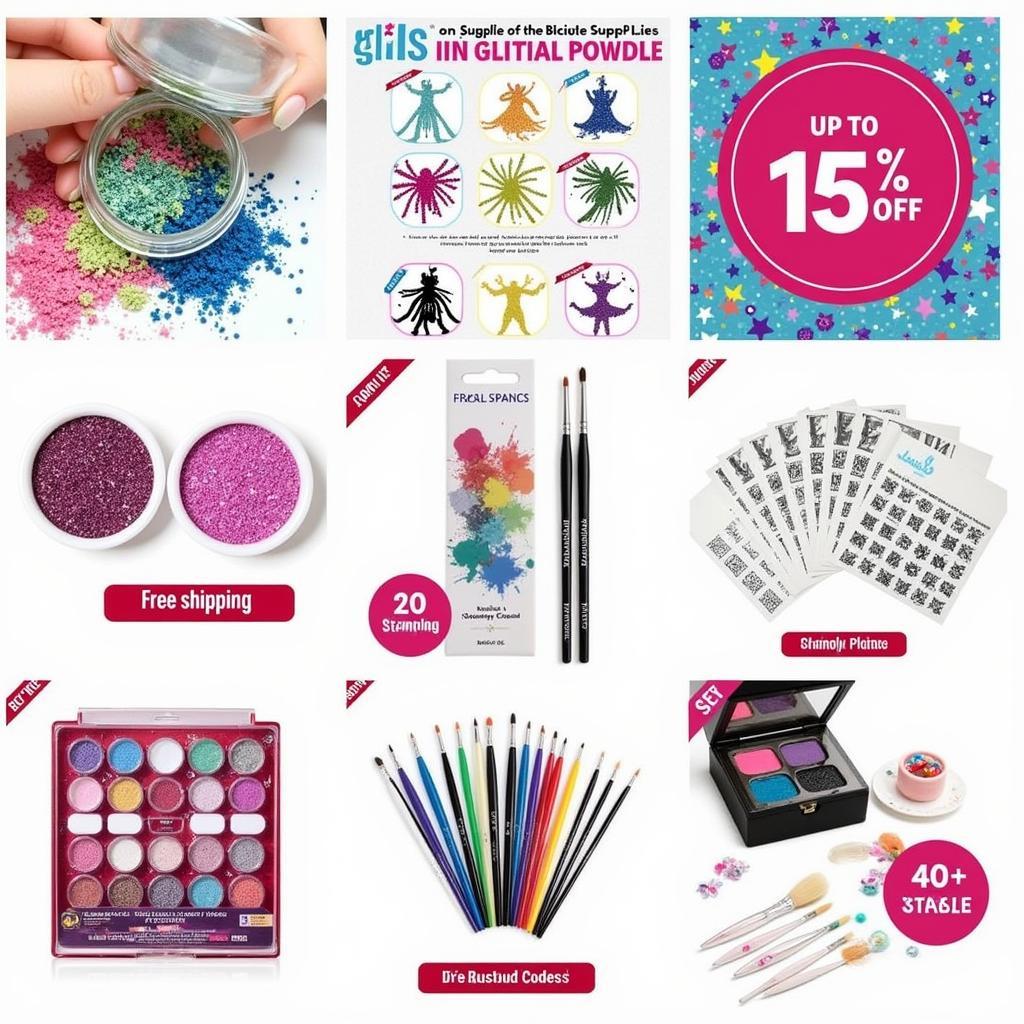 Online stores offer a vast selection of nail art supplies.