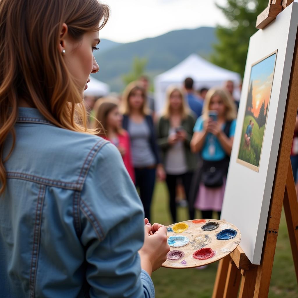 Nampa Art Festival Artist Demonstration