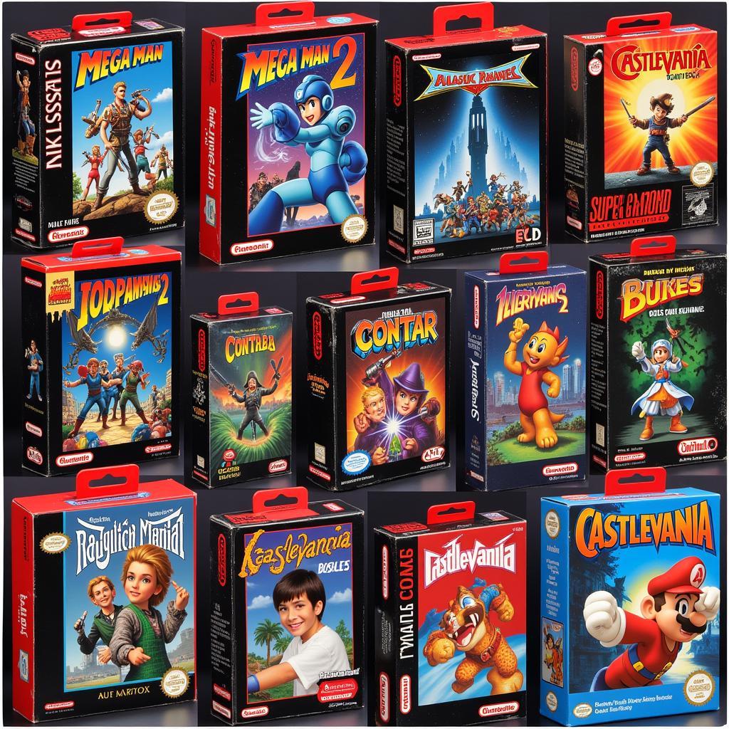 Examples of iconic NES box art