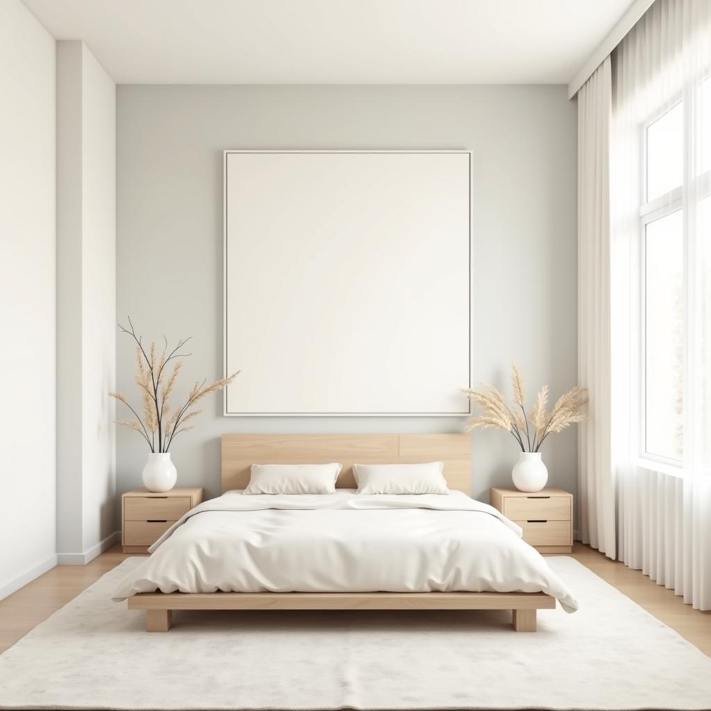 Neutral Art Bedroom Calm