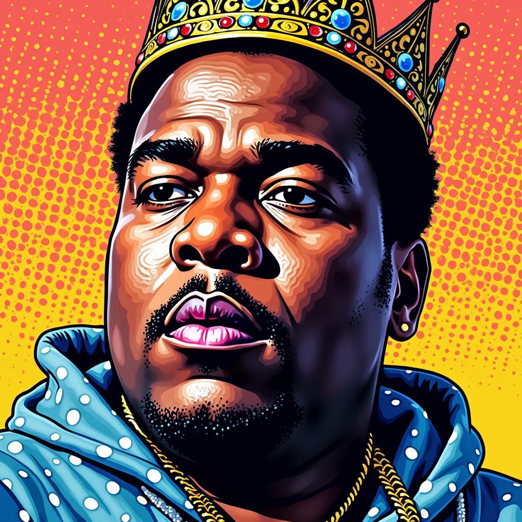 Notorious B.I.G. Pop Art Portrait