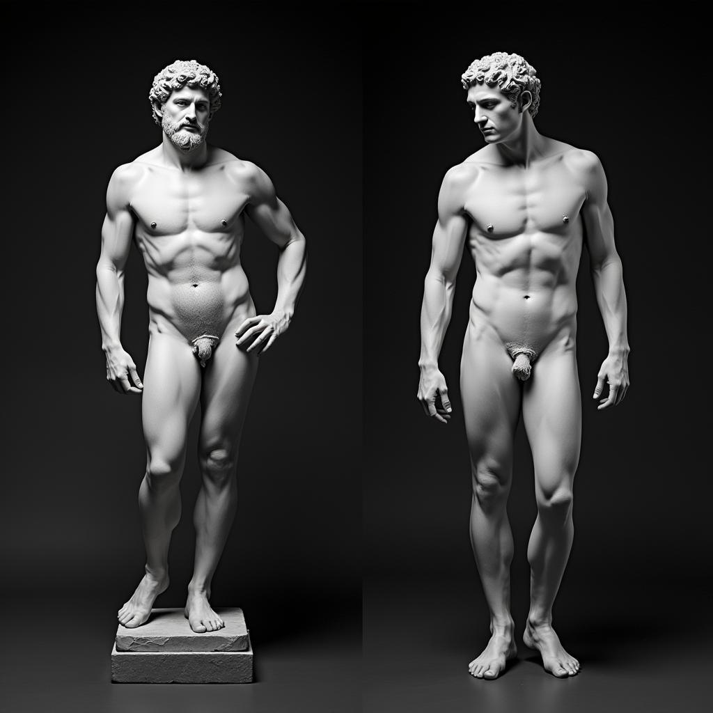 Classical Sculpture as Inspiration for Nude Men Art Photography