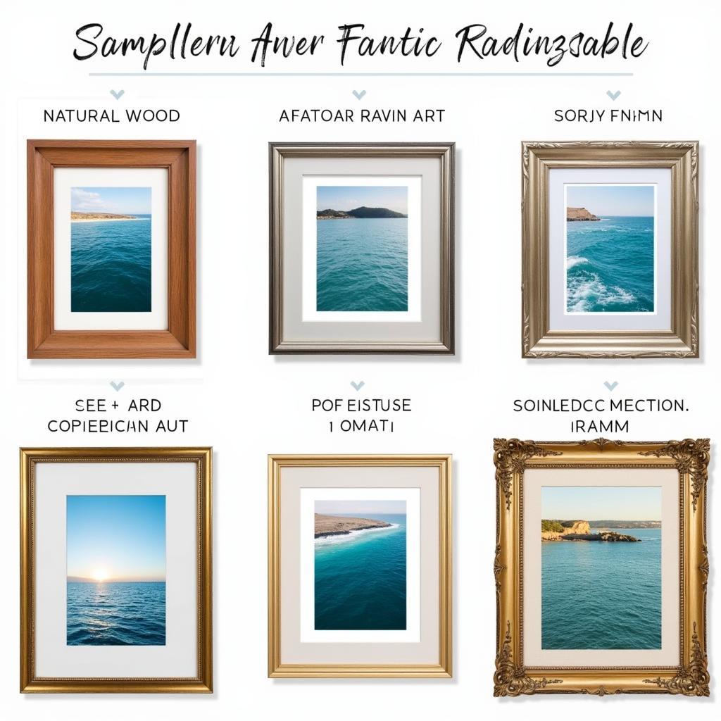 Different Frame Styles for Ocean Wall Art