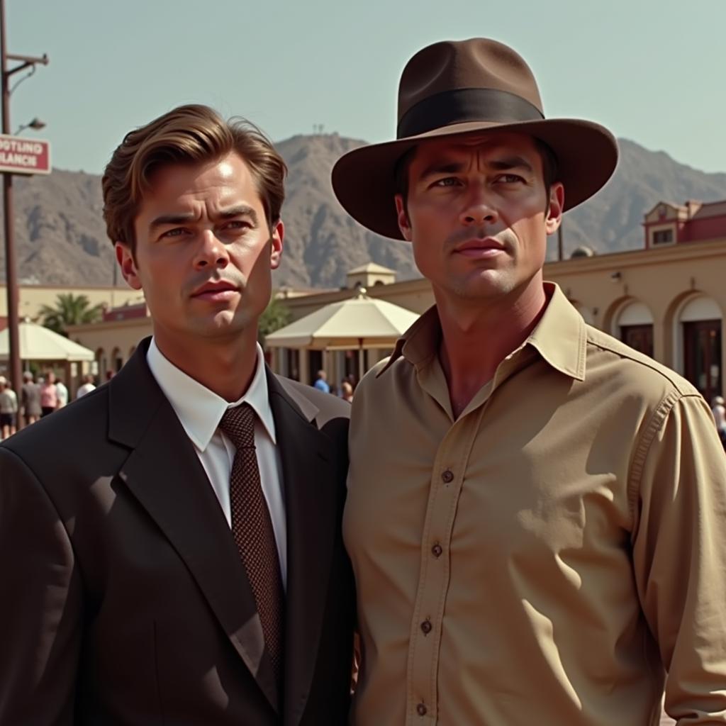 Rick Dalton and Cliff Booth in Once Upon a Time in Hollywood