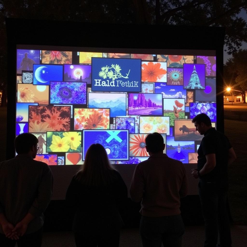 Digital Art Display at Paso Robles Art in the Park