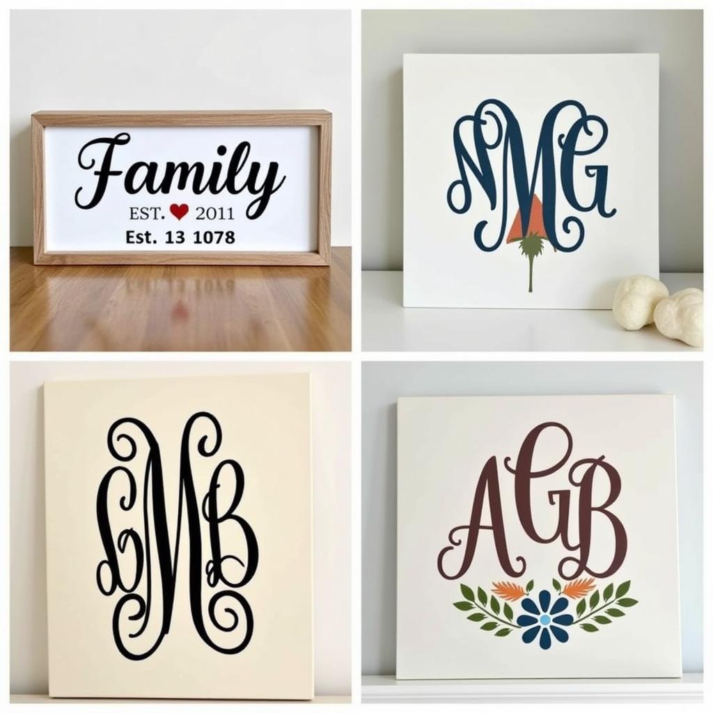 Personalized Monogram Wall Art Ideas