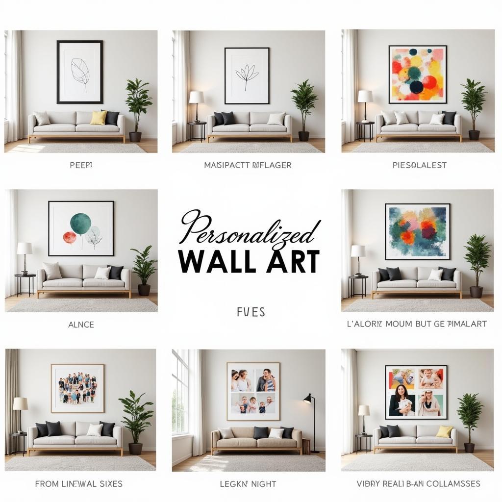 Exploring different personalized wall art styles