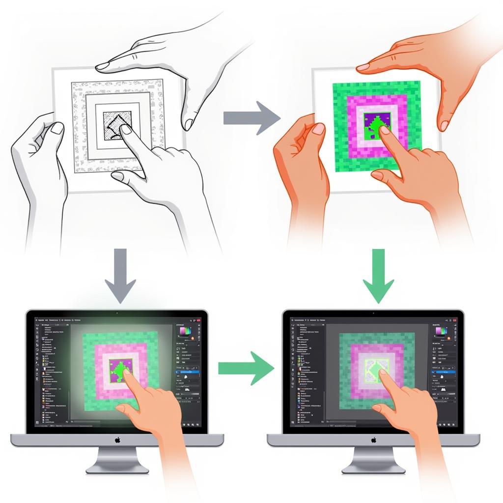 Transitioning Pixel Art from Paper to Digital