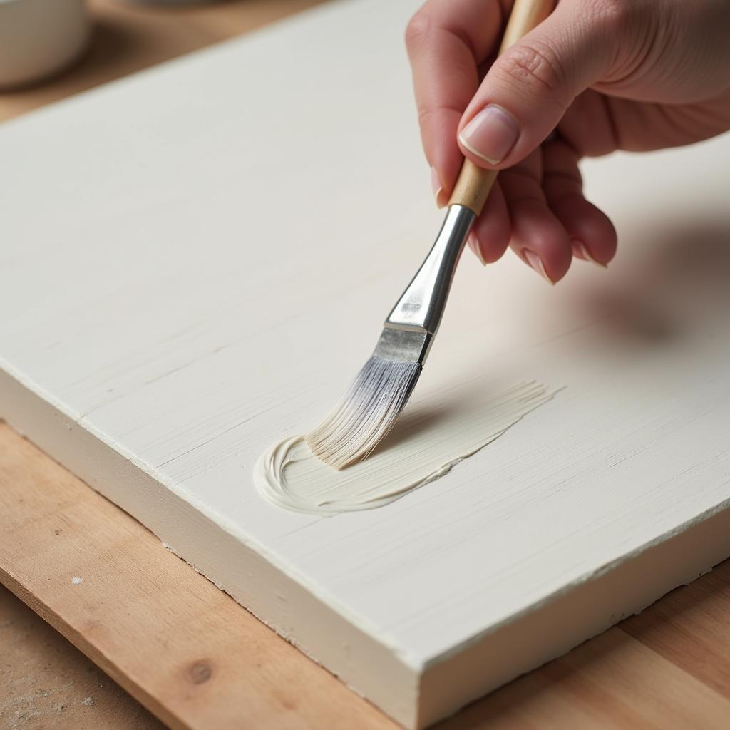 Applying Primer to a Wooden Art Panel