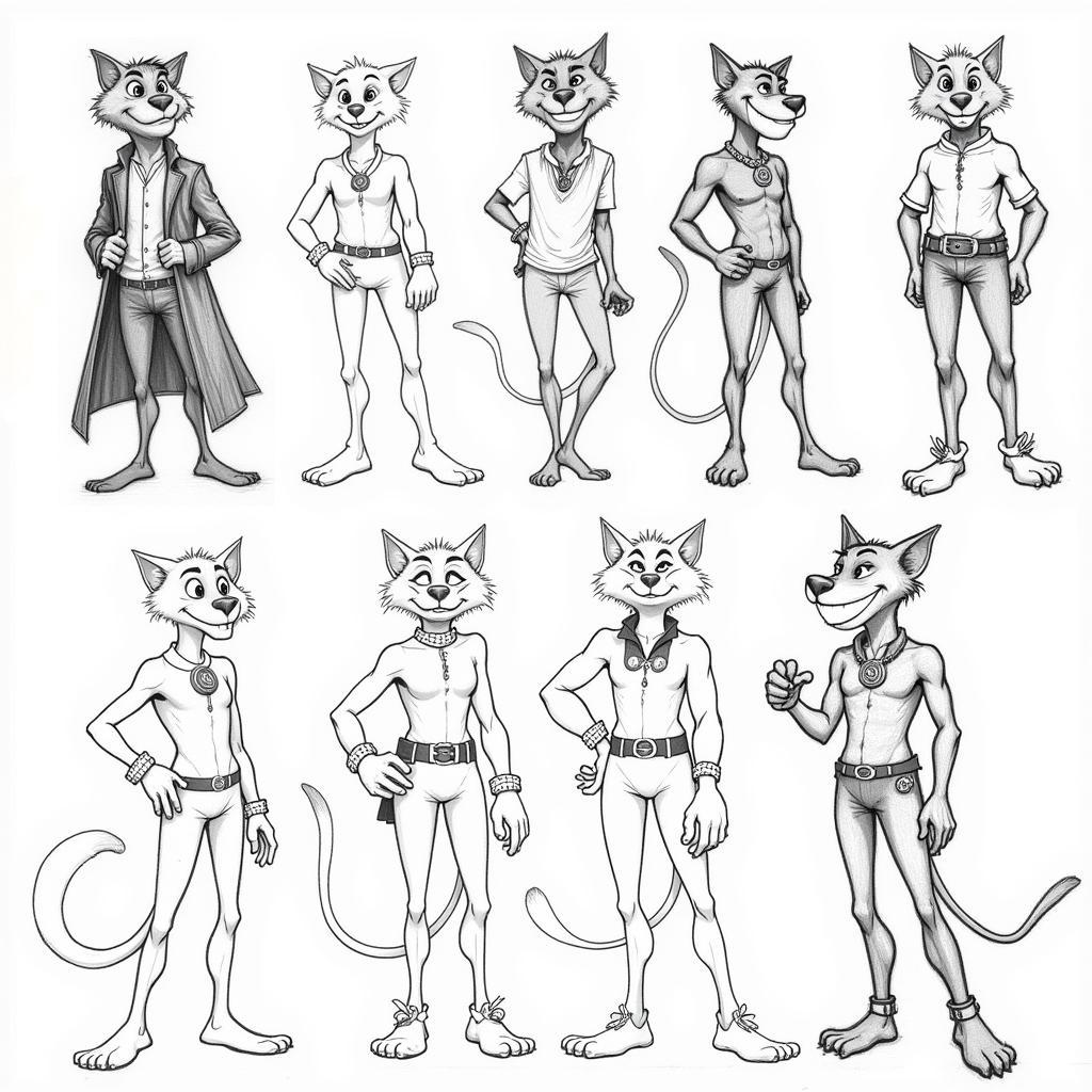 Puss in Boots Character Exploration Concept Art