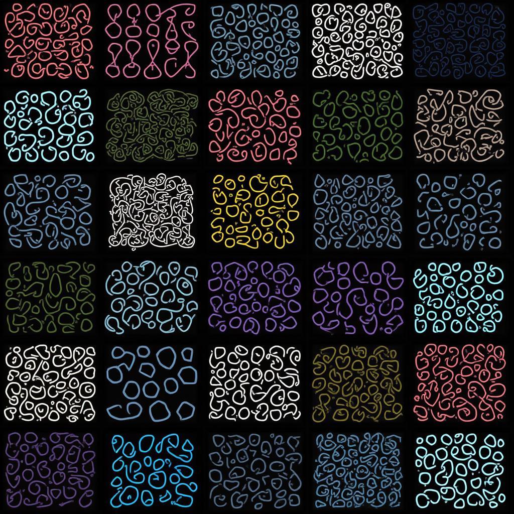 Generative Patterns Created with Rain Code