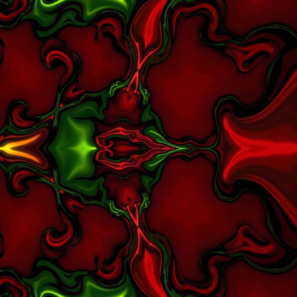 Red and Green Digital Art