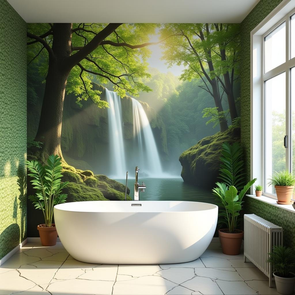 Relaxing Bathroom Wall Art: Nature Inspired