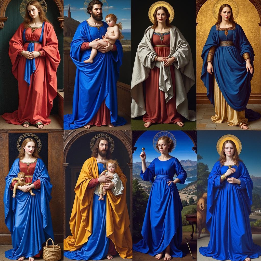 Renaissance paintings featuring prominent use of ultramarine blue