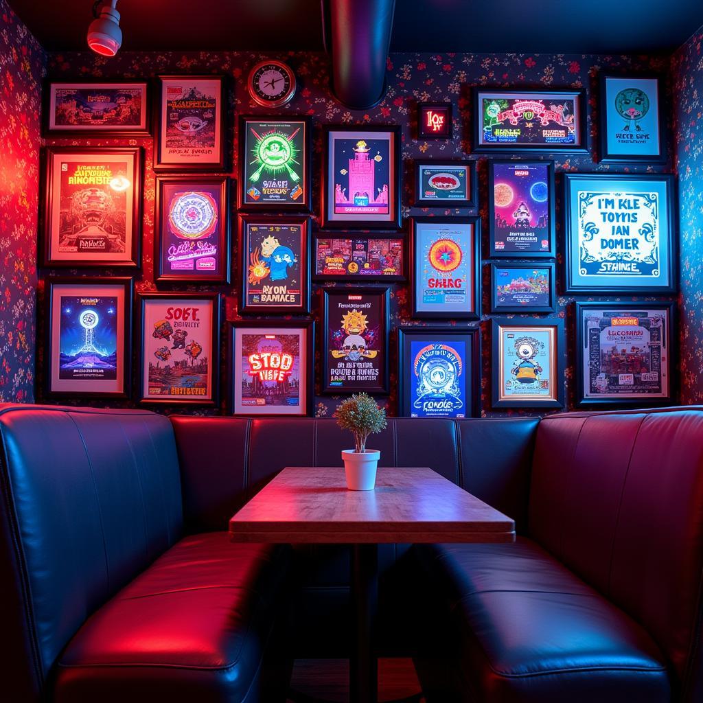 Retro Arcade Wall Collage