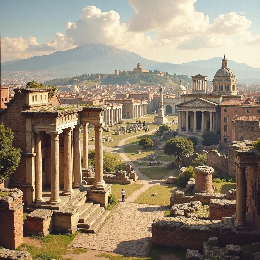 Canvas print of the Roman Forum