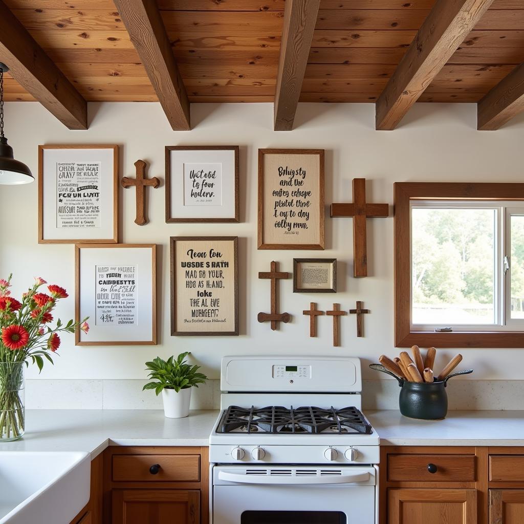 Rustic Christian Kitchen Wall Art