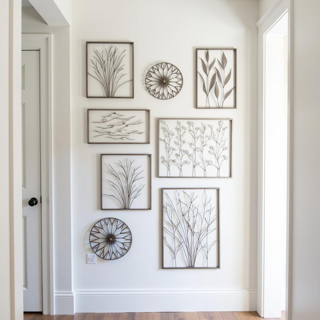 Silver Metal Wall Art Gallery Wall