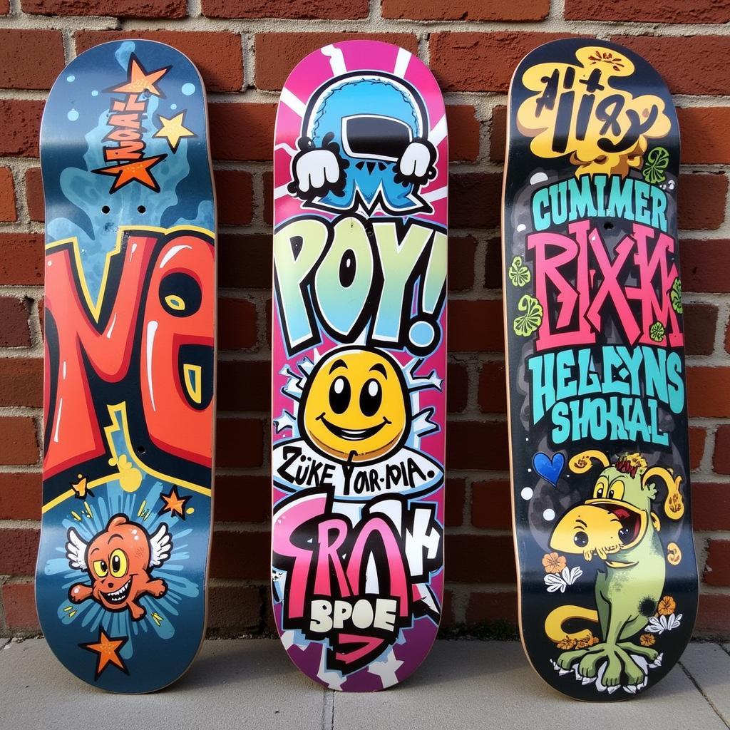 Skateboard Art Graffiti Style