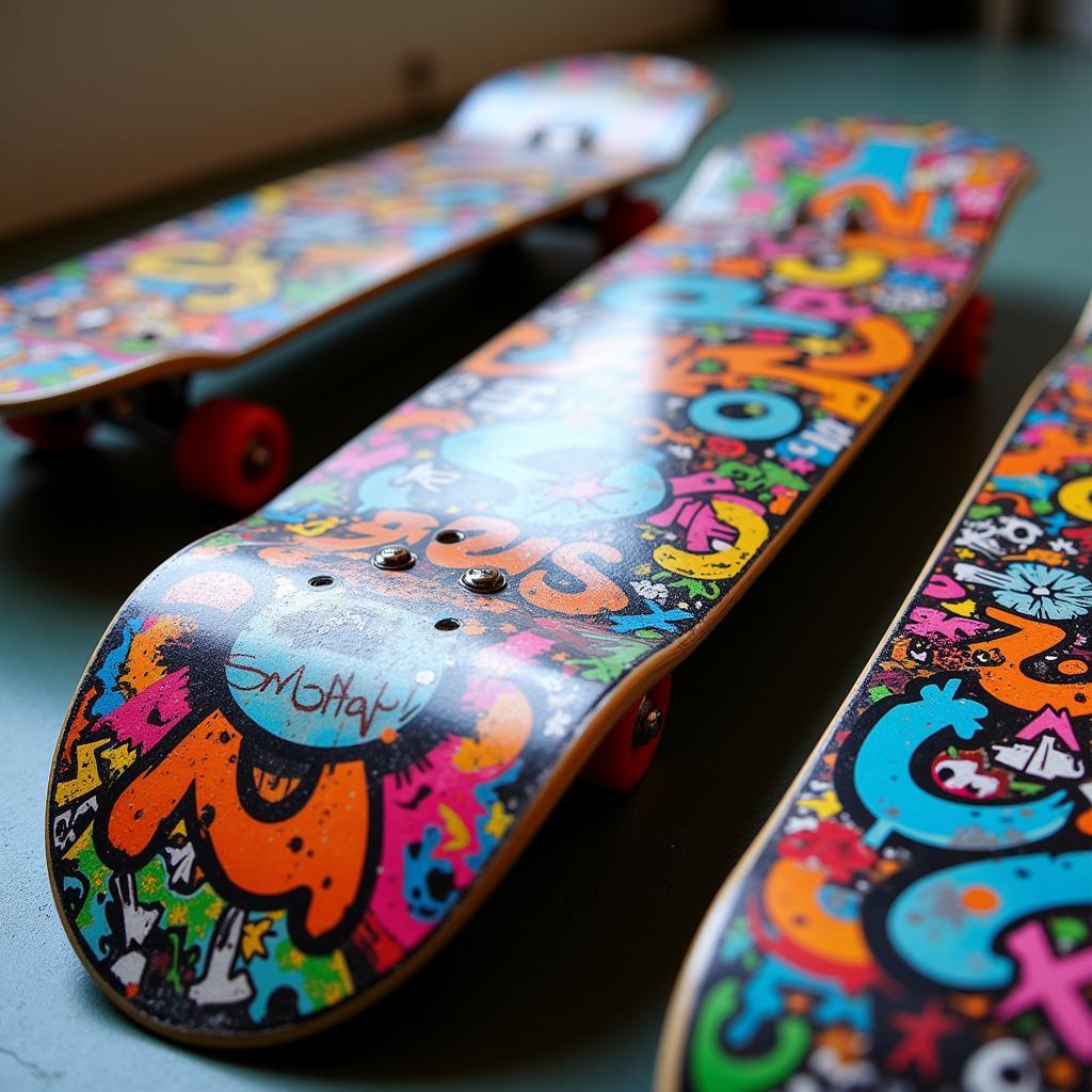 Skateboard Deck Art Graffiti Style