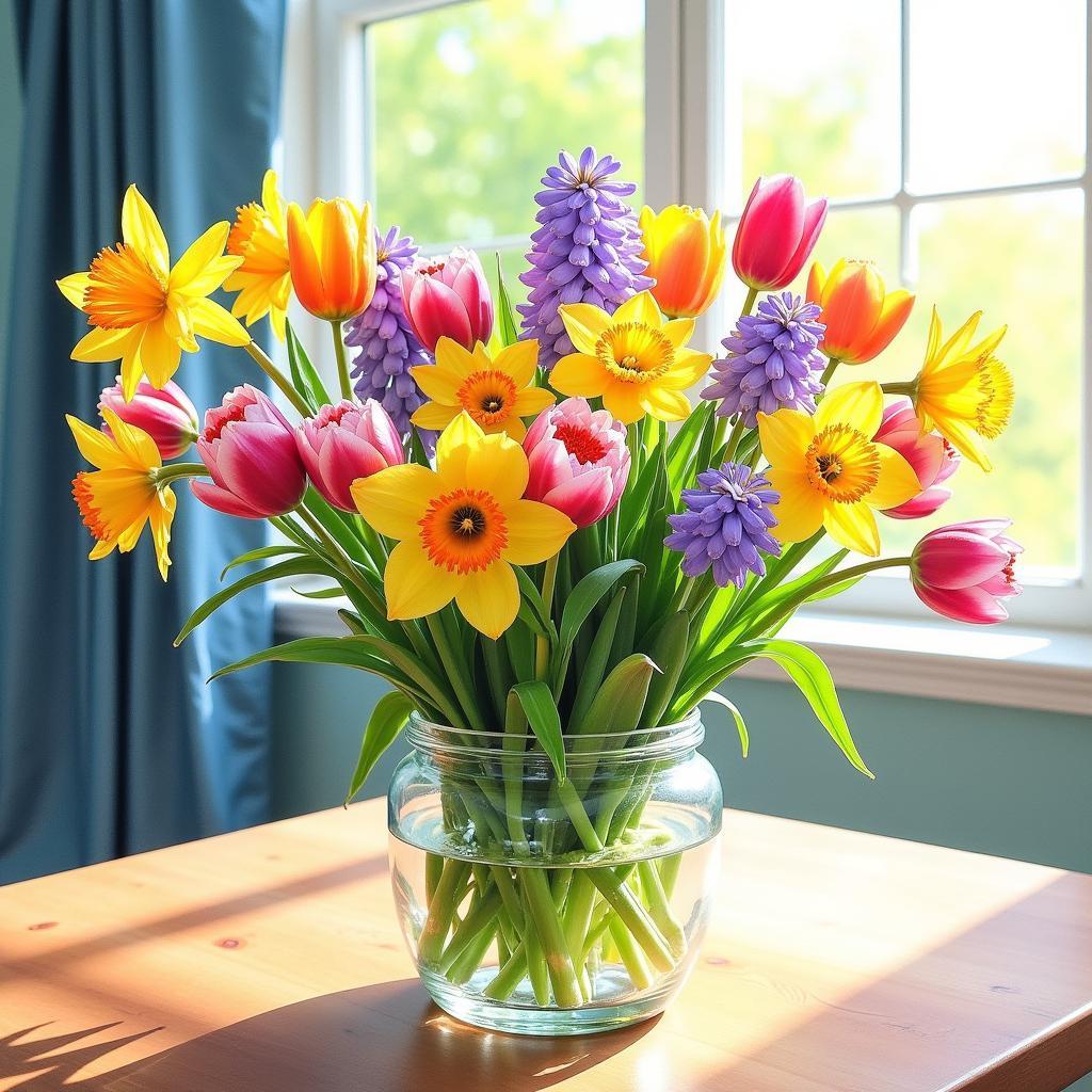 Spring Floral Watercolor Painting