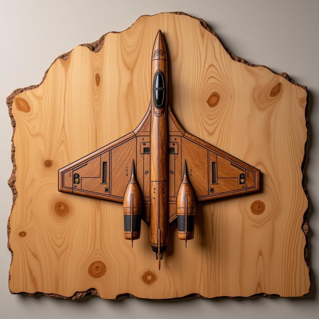 SR-71 Blackbird Wooden Wall Art