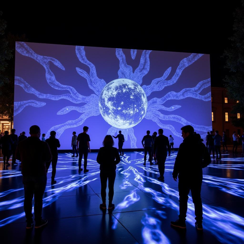 Digital art installation at the St. George Arts Festival