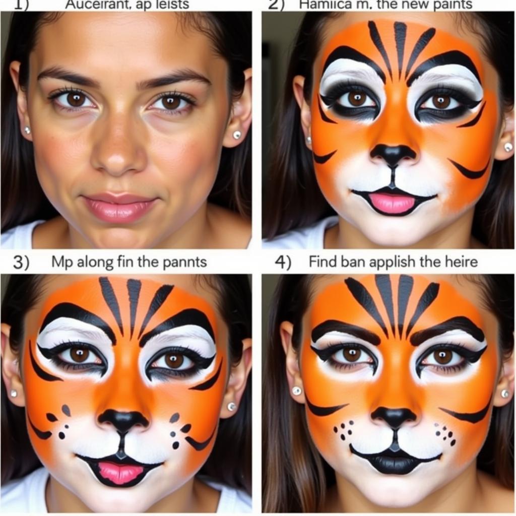 Step-by-Step Tiger Face Paint Tutorial