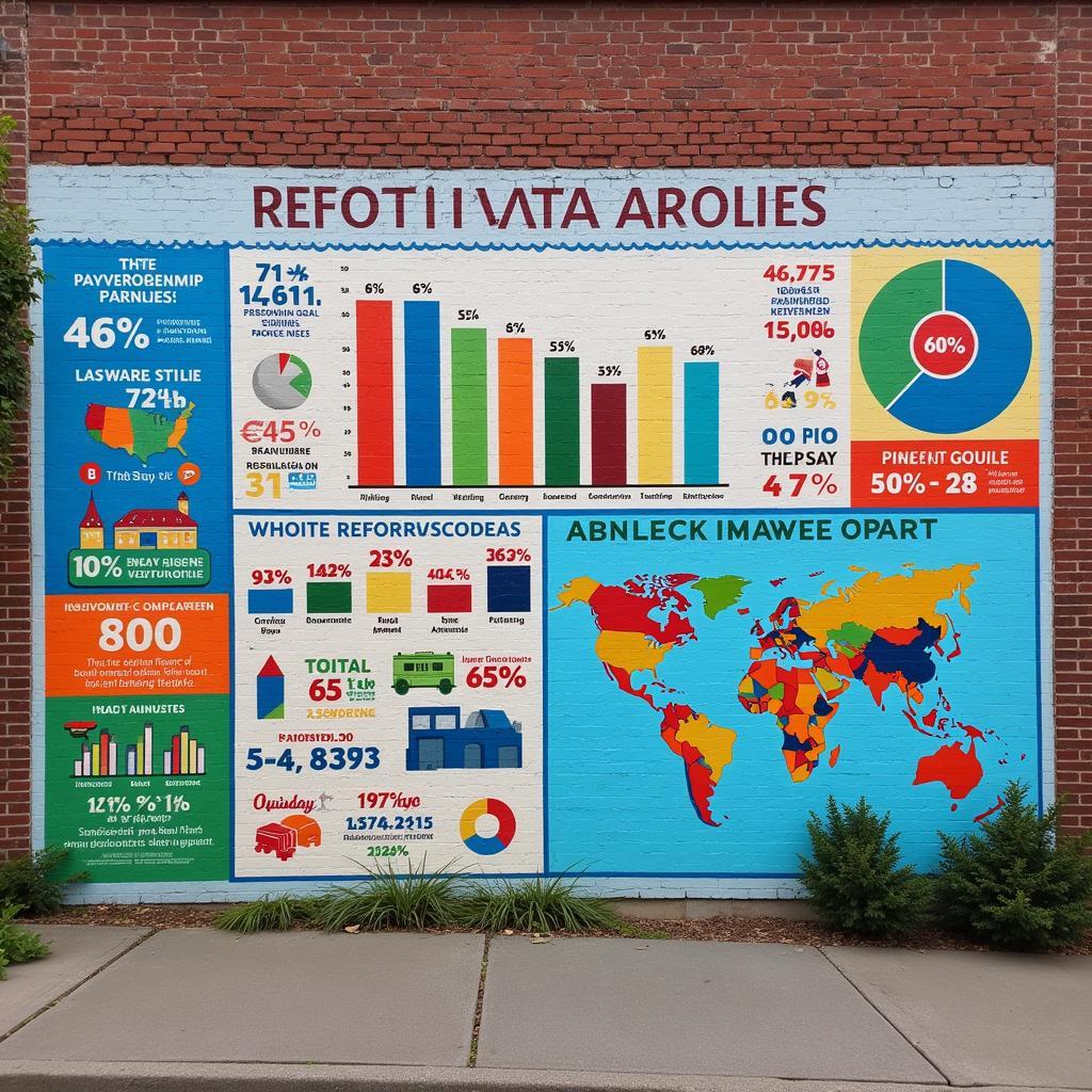 Tableau Street Art Mural Displaying Community Data