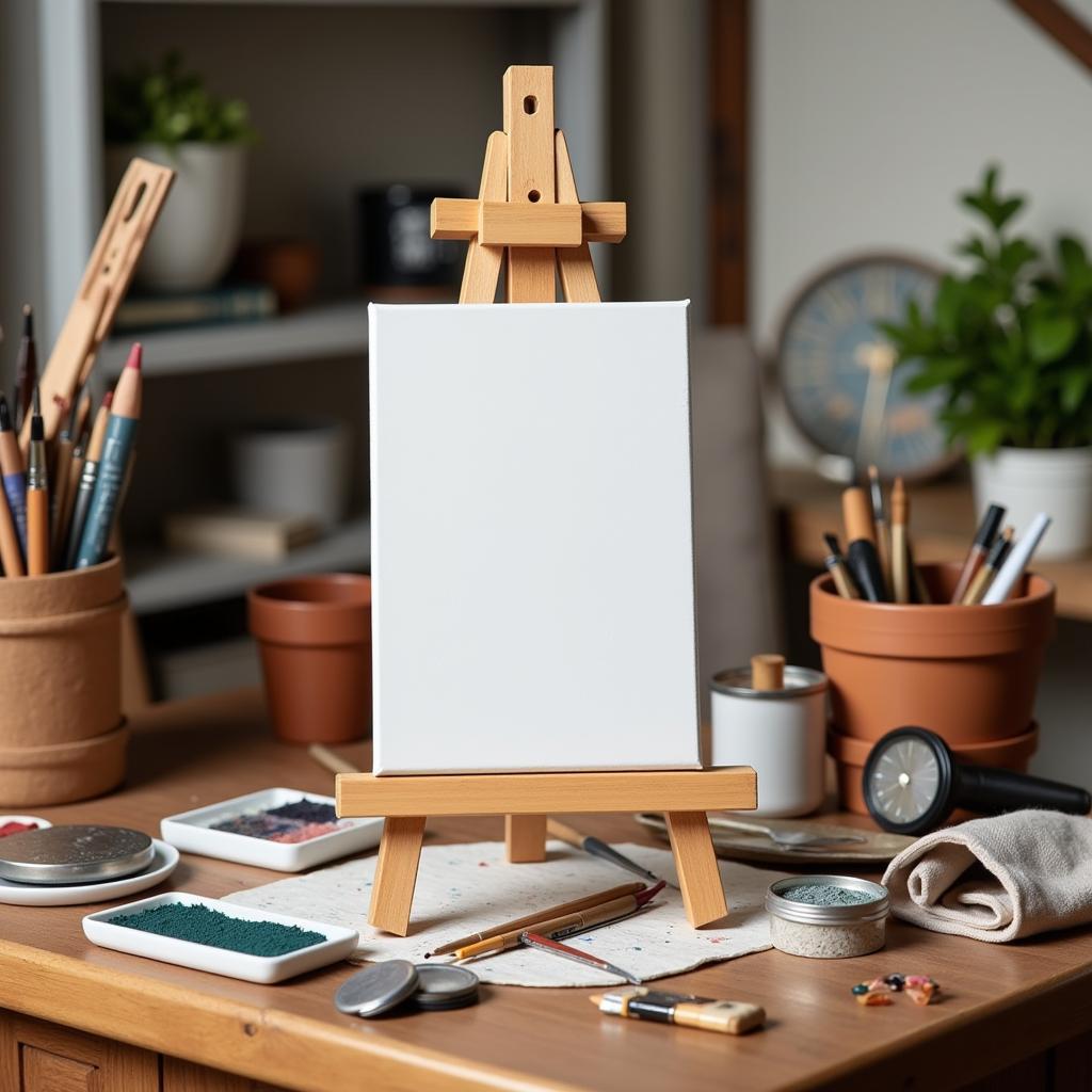 Compact Tabletop Easel Ideal for Small Art Studios