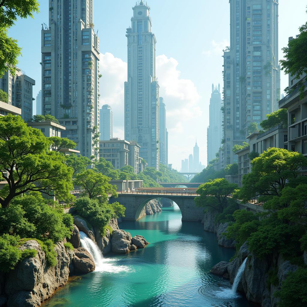 Tectum Design Art: Futuristic Cityscape Design