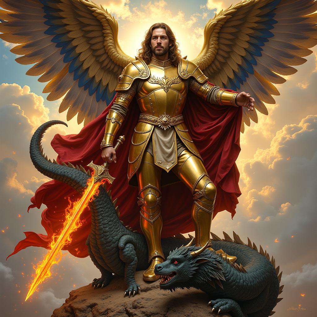 Traditional Archangel Michael Iconography