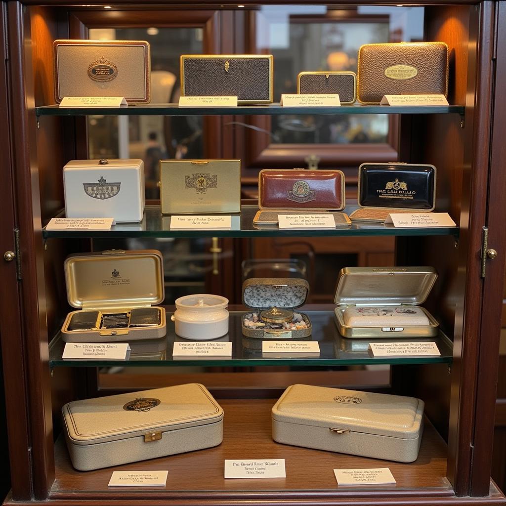 Displaying a Collection of Trench Art Cigarette Cases