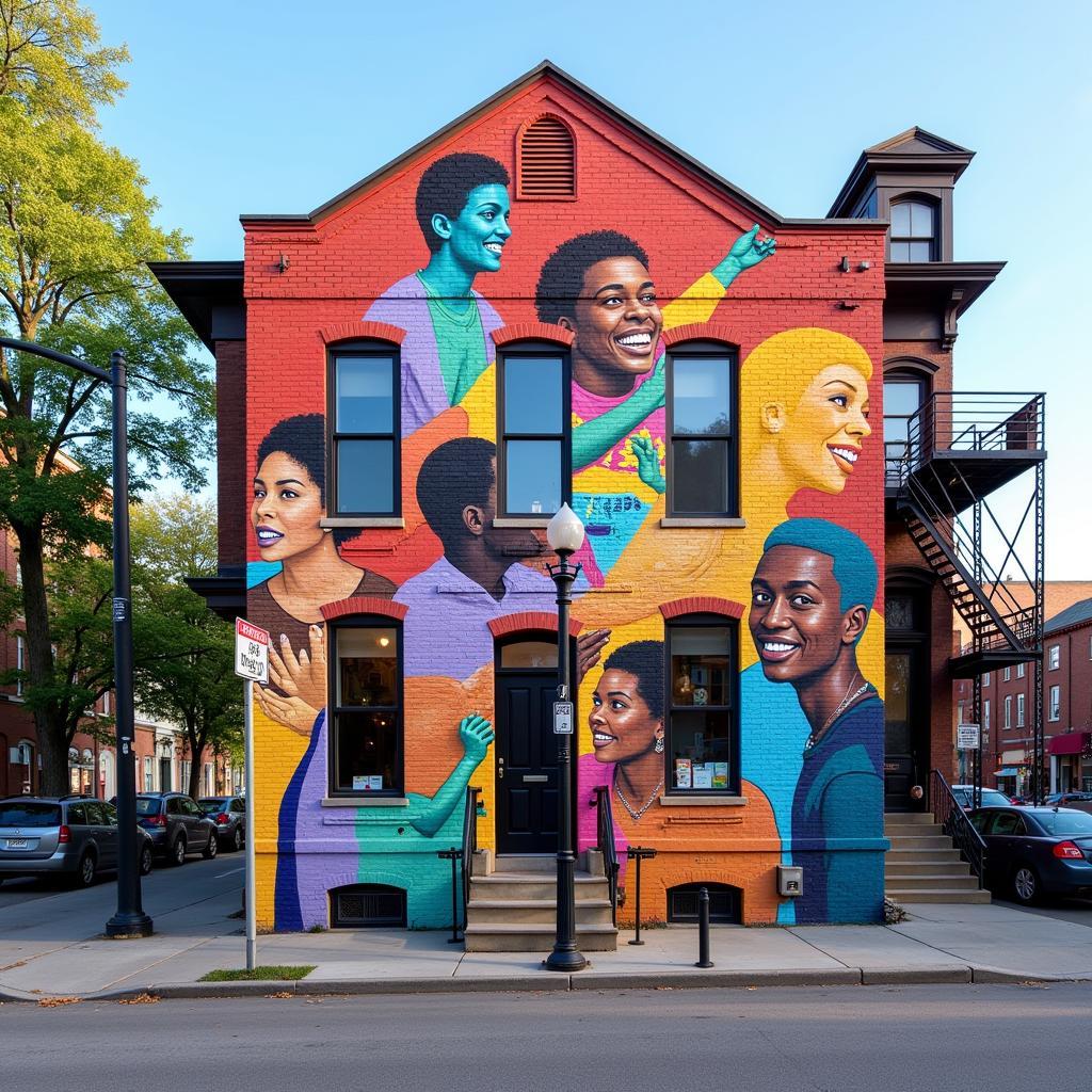 Vibrant Community Mural Project in the USA