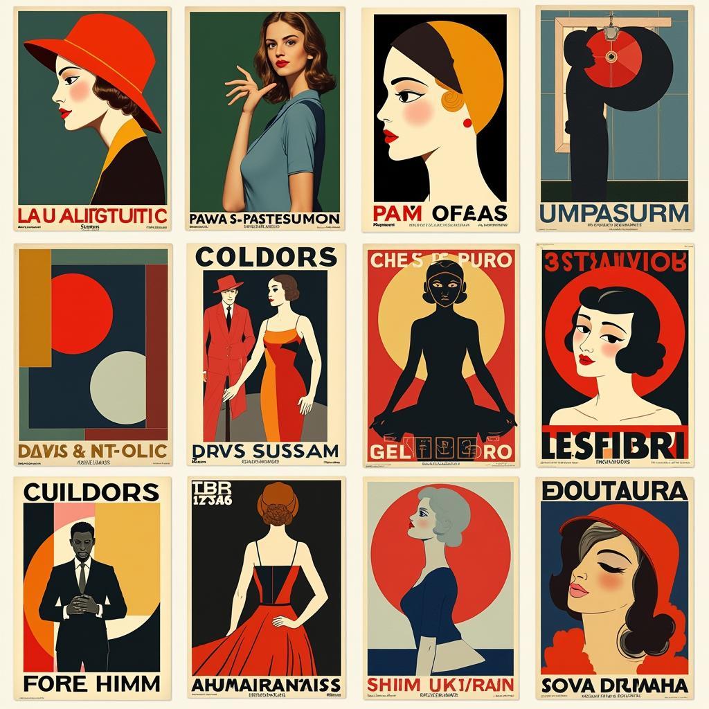 Vintage Parisian Art Exhibition Posters from the 1920s