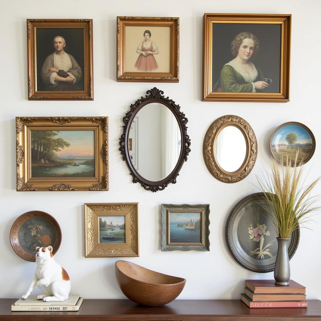 Vintage Art Gallery Wall Ideas